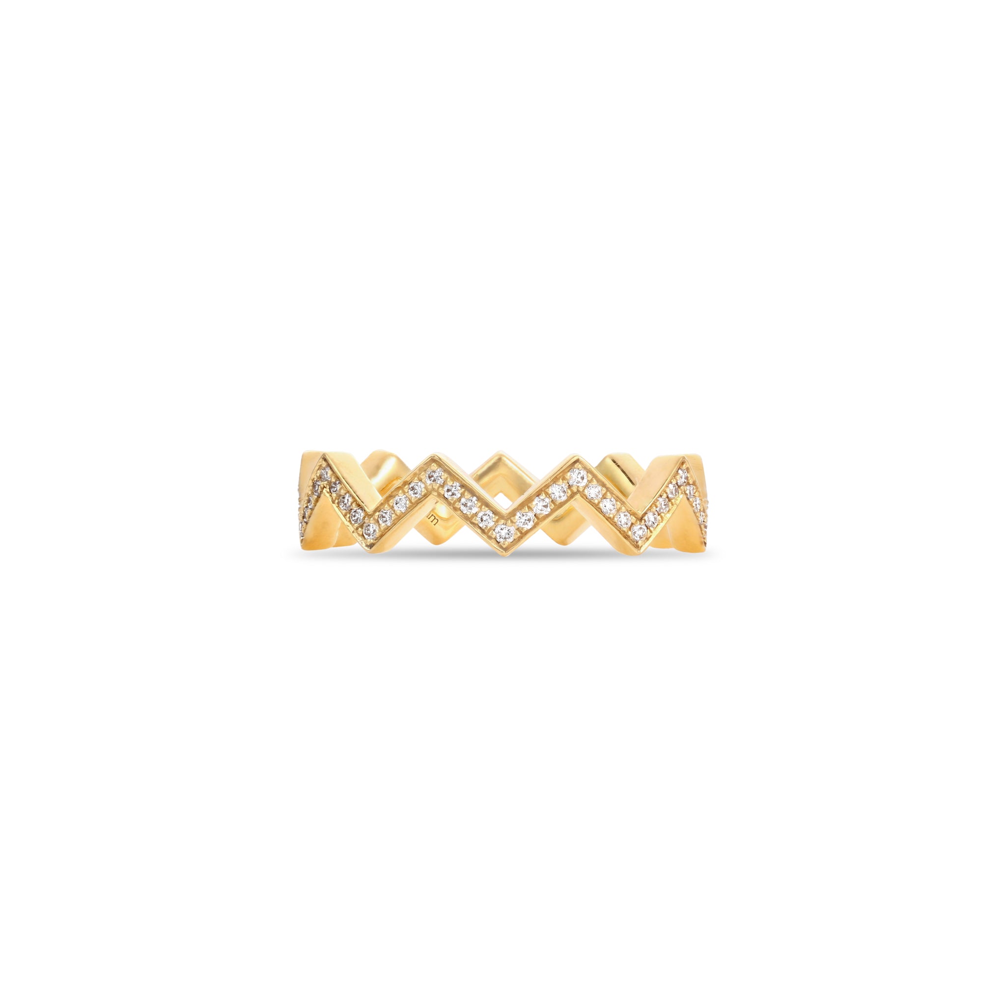 Pavé Zigzag Ring