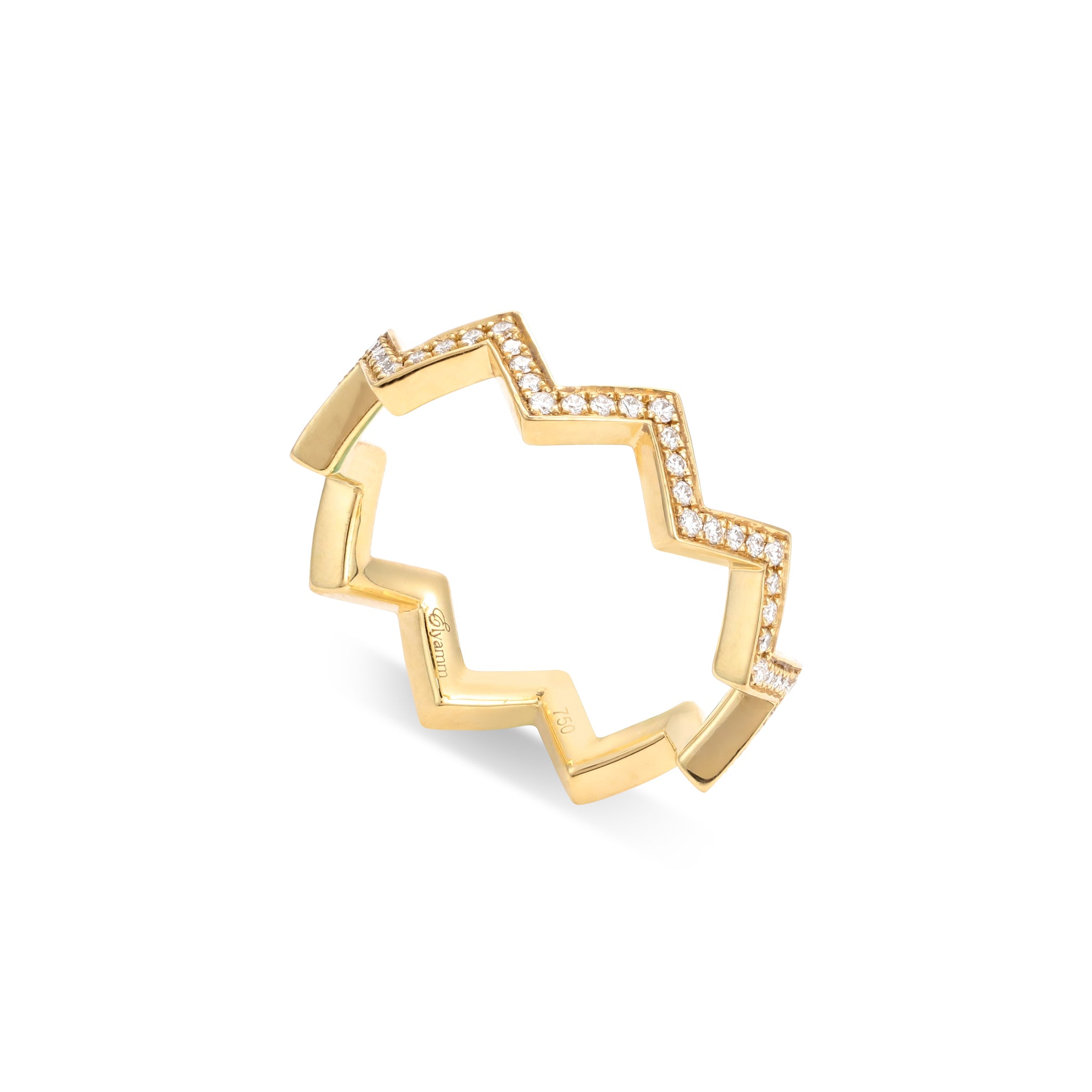 Pavé Zigzag Ring