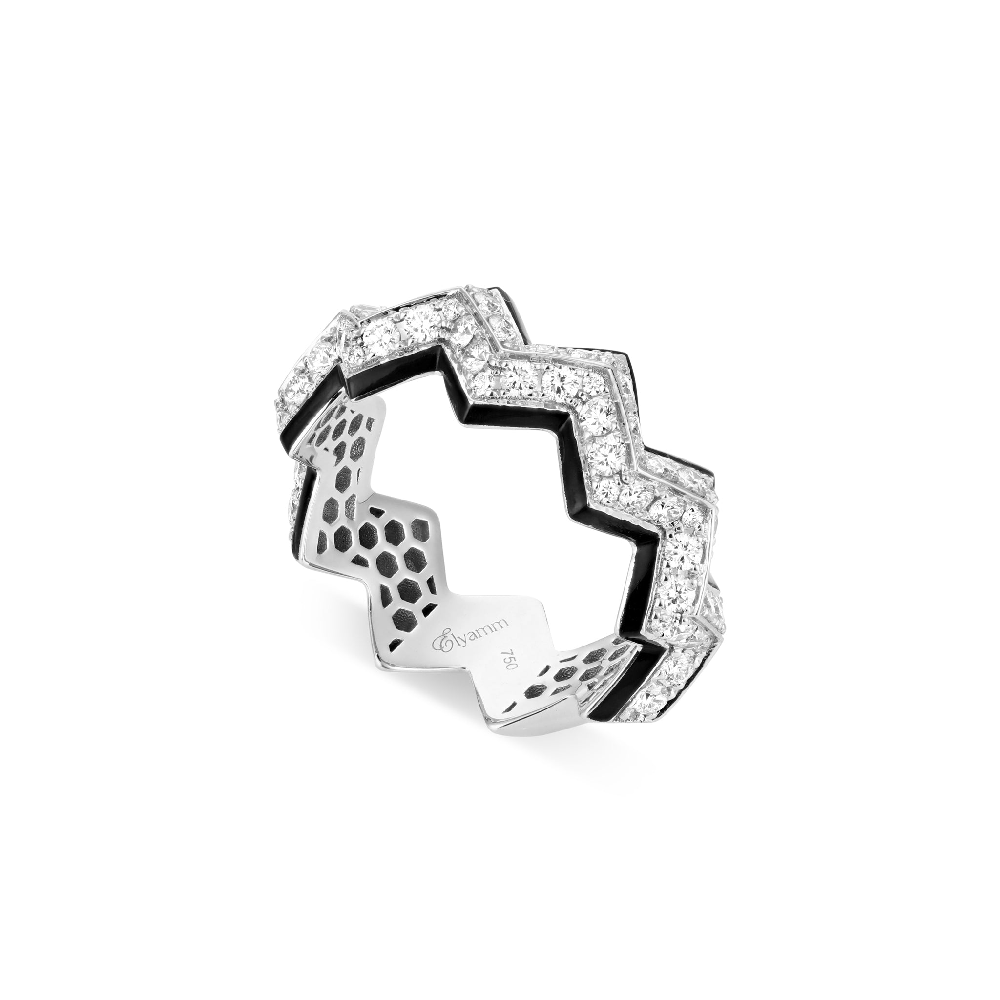Shadow Zigzag Ring