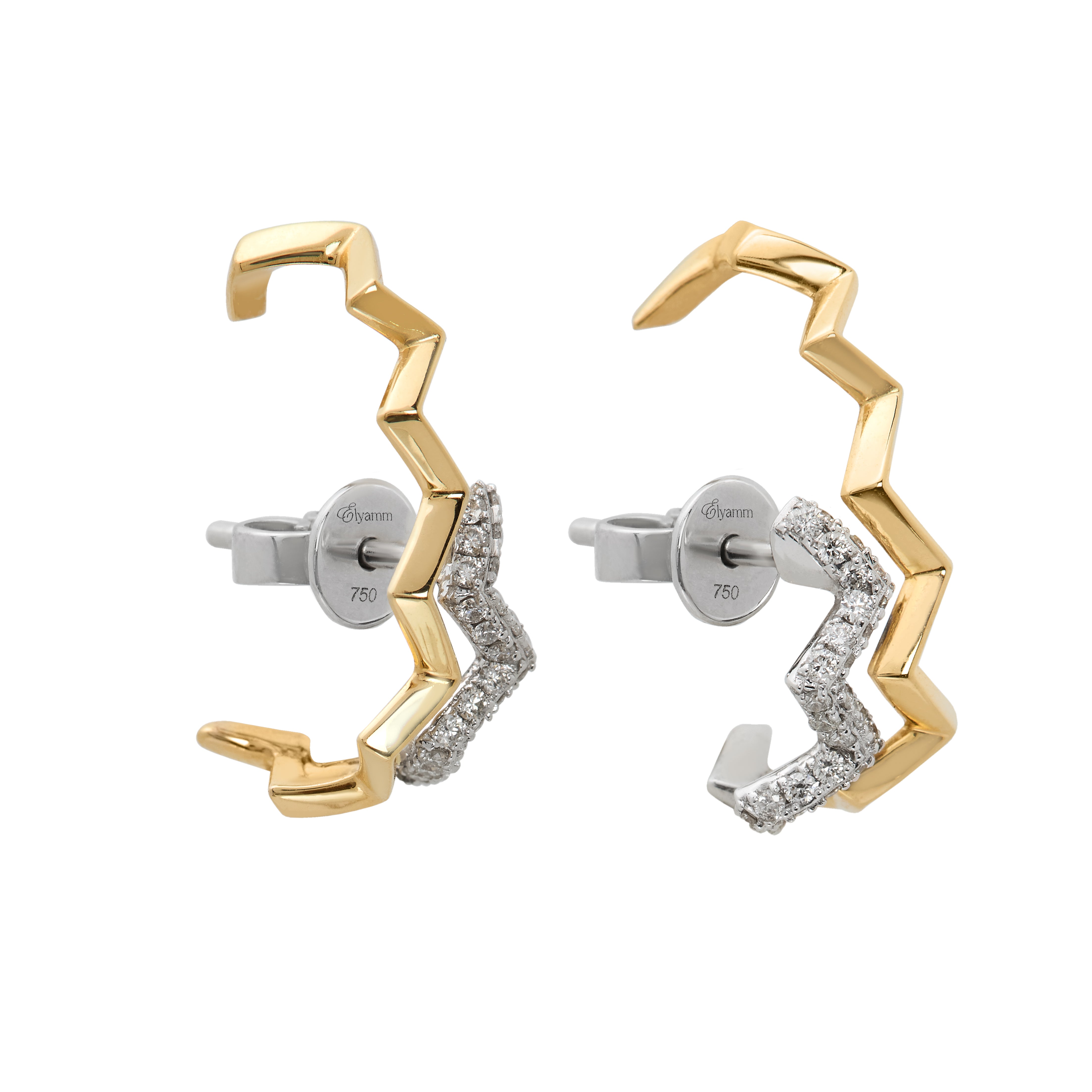 Parallel Zigzag Earrings