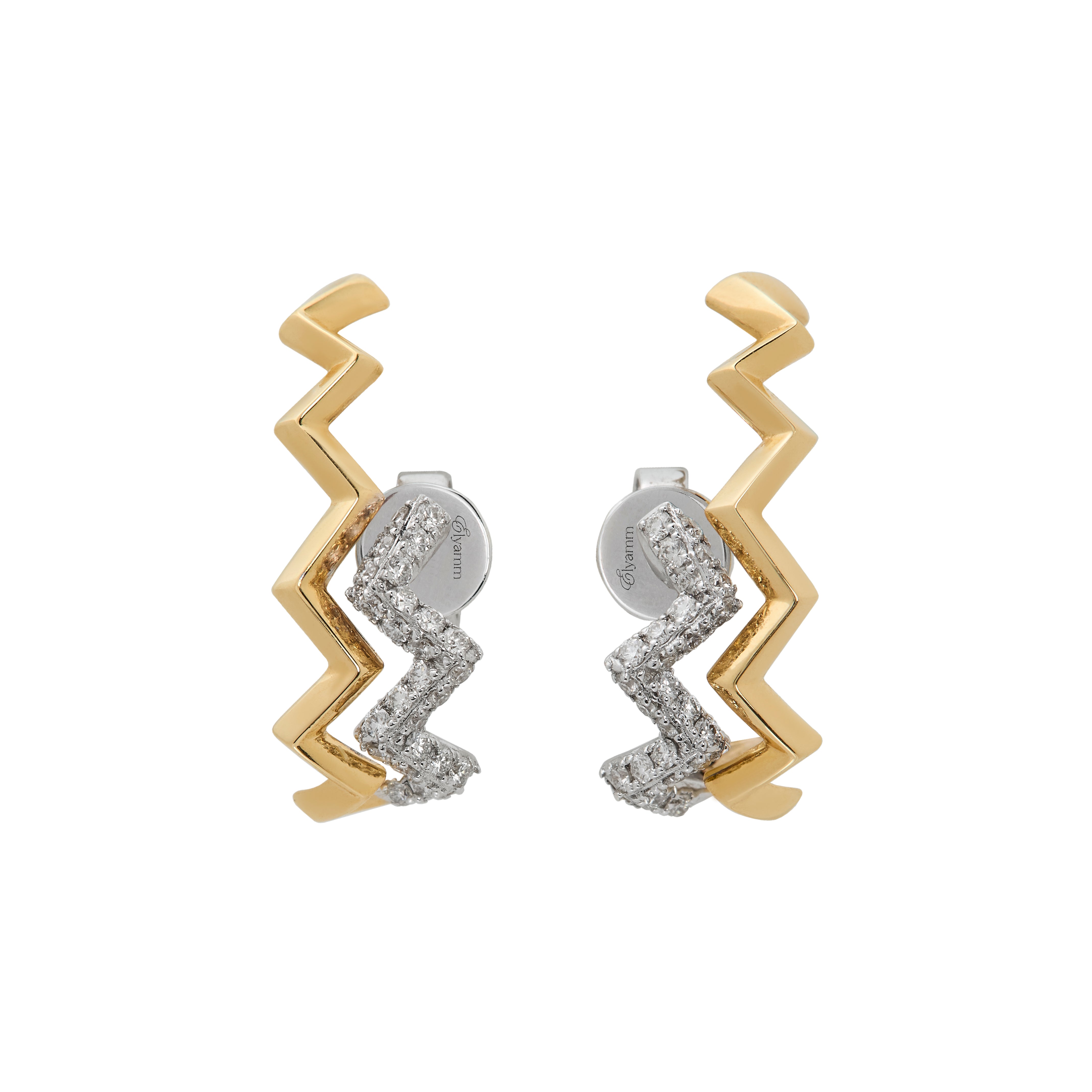 Parallel Zigzag Earrings