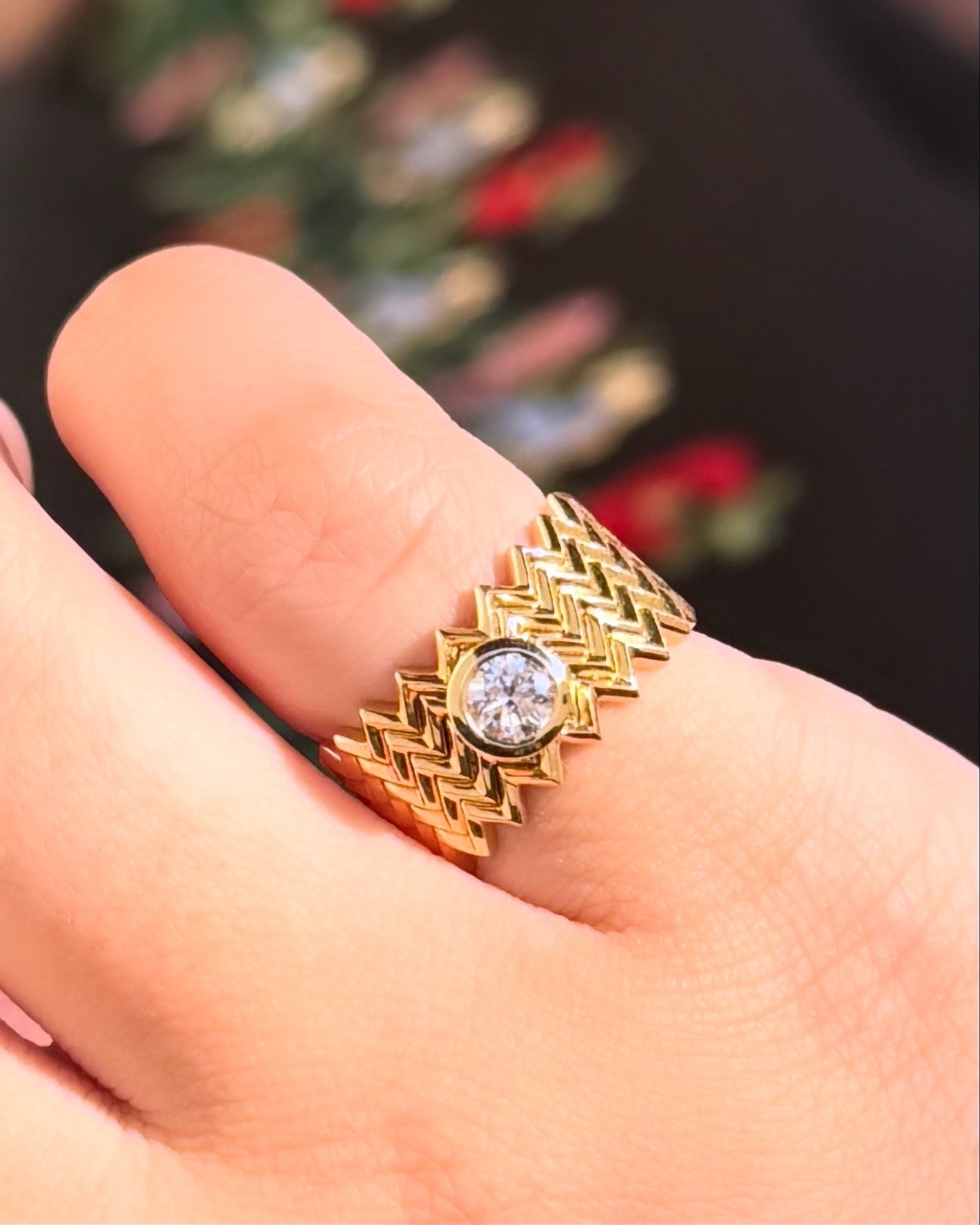 Zigzag Pinky Ring