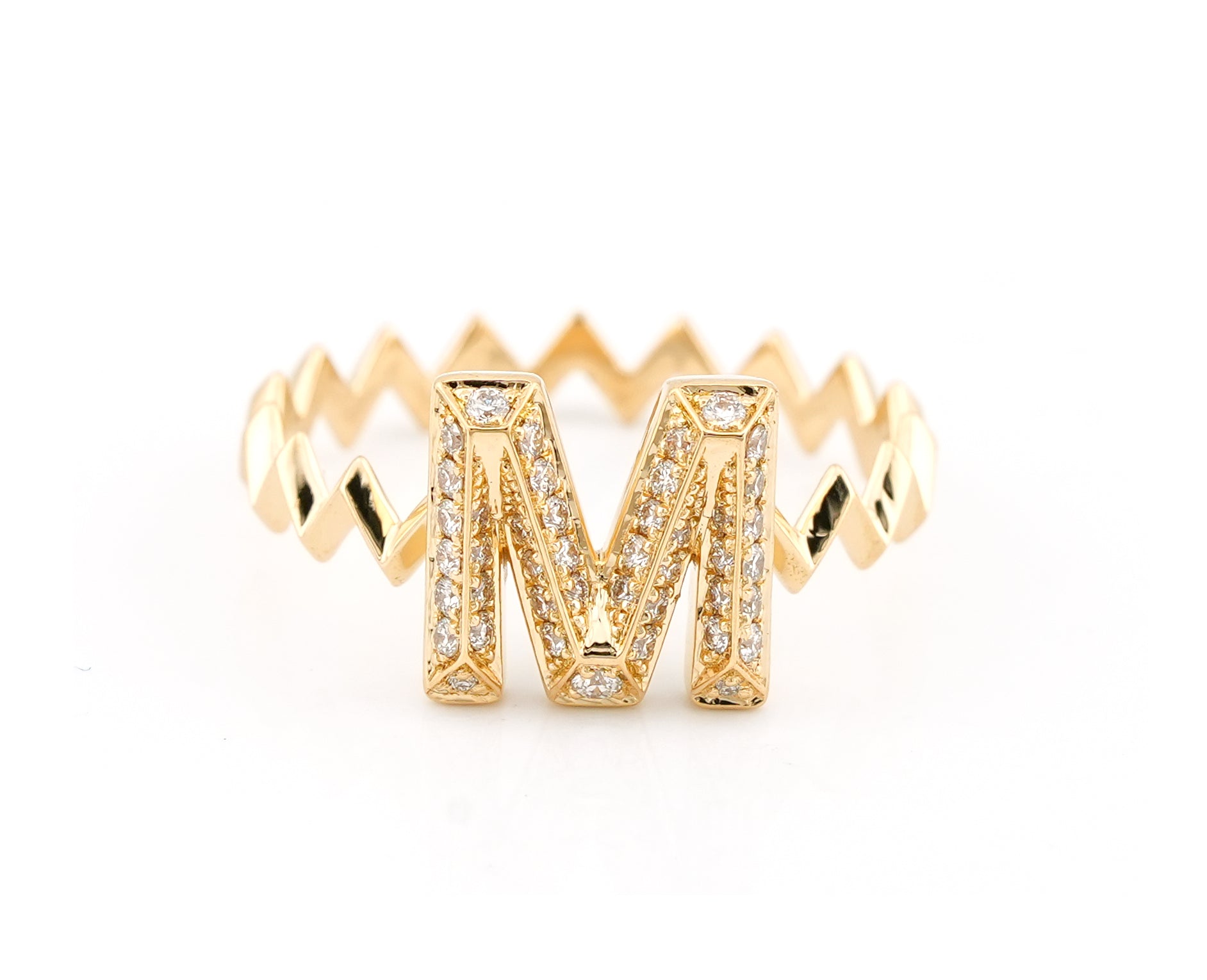 Zigzag Initial Ring
