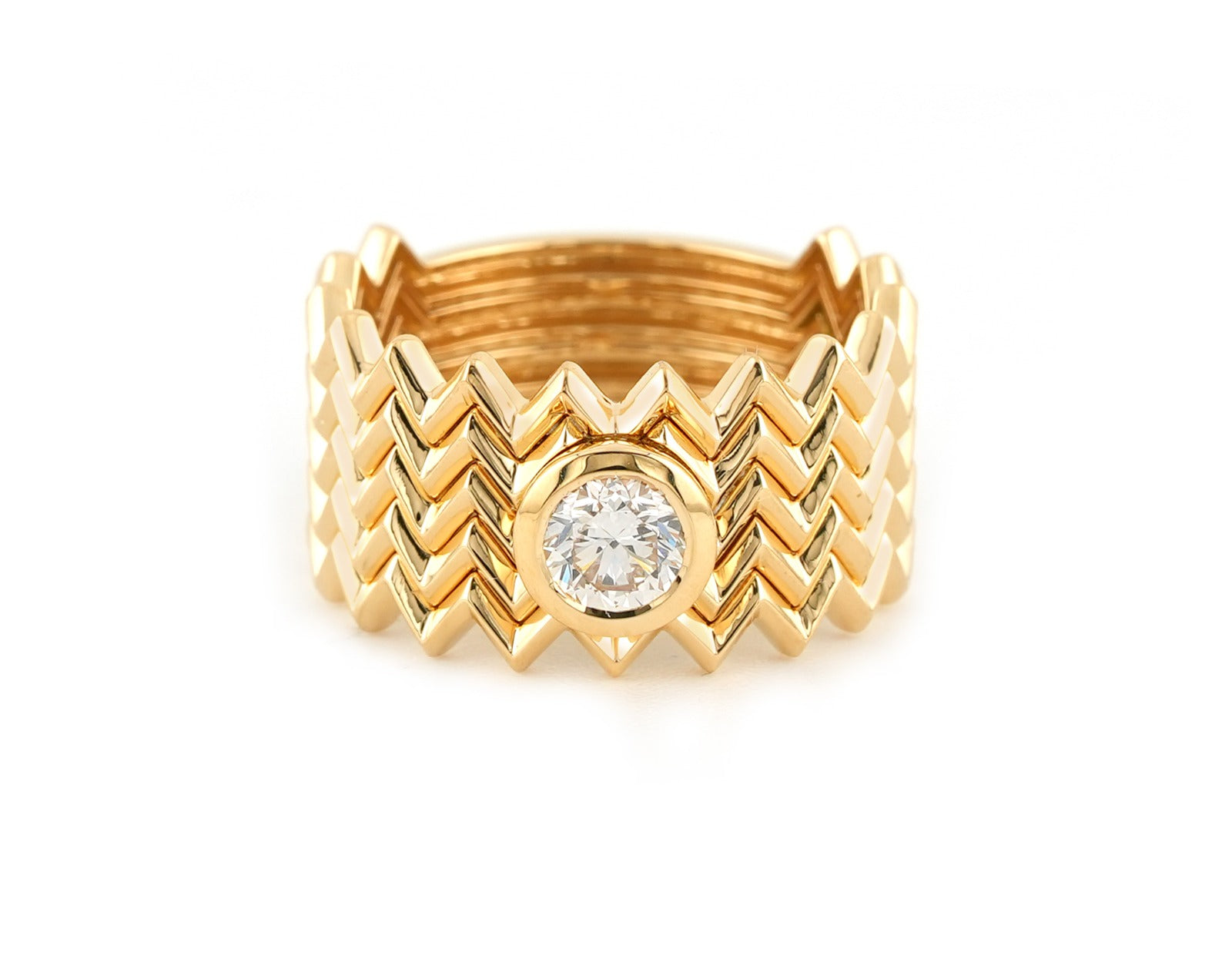 Zigzag Pinky Ring